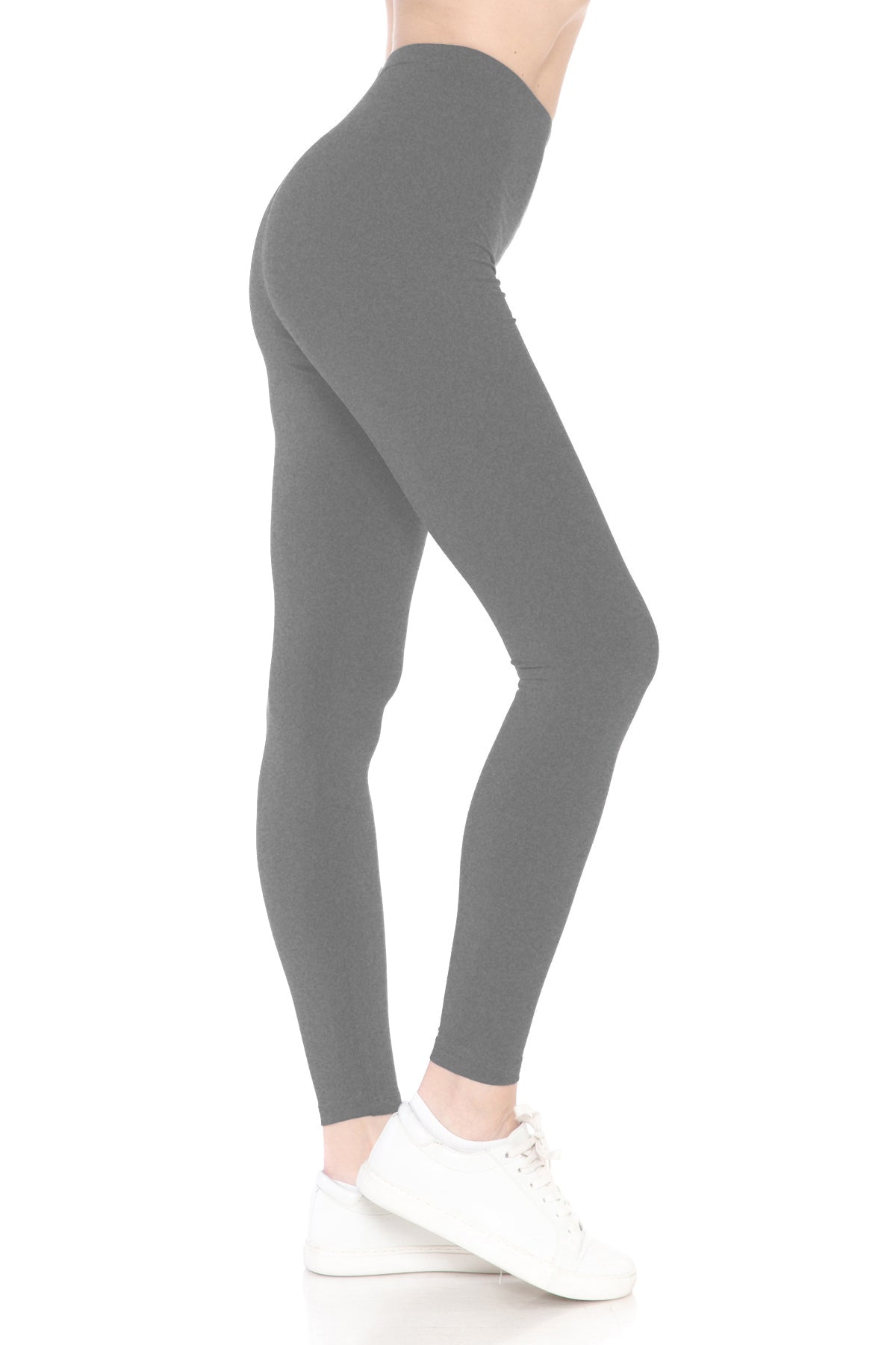 Plus Size Full Length Leggings with 1" Waistband