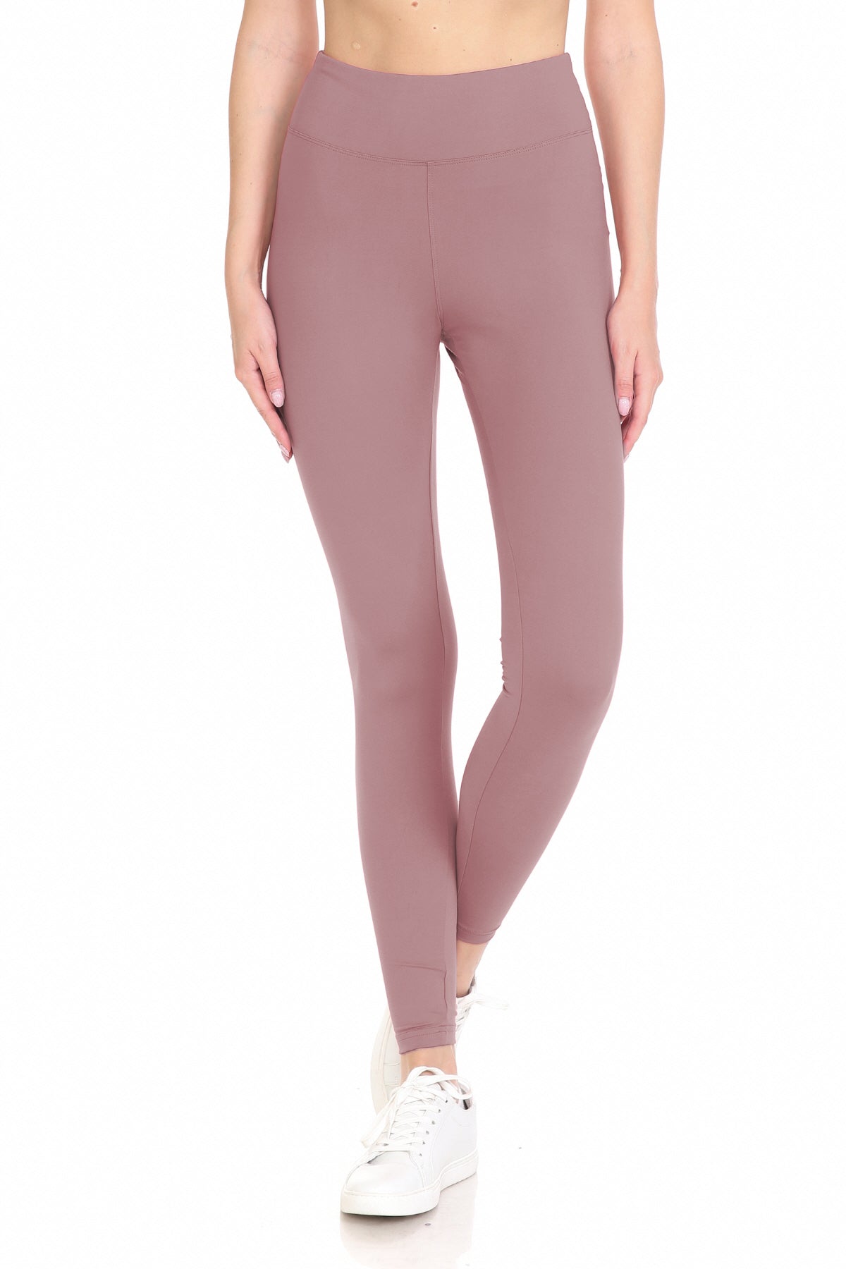Plus Size Full Length Leggings with 3" Yoga Band