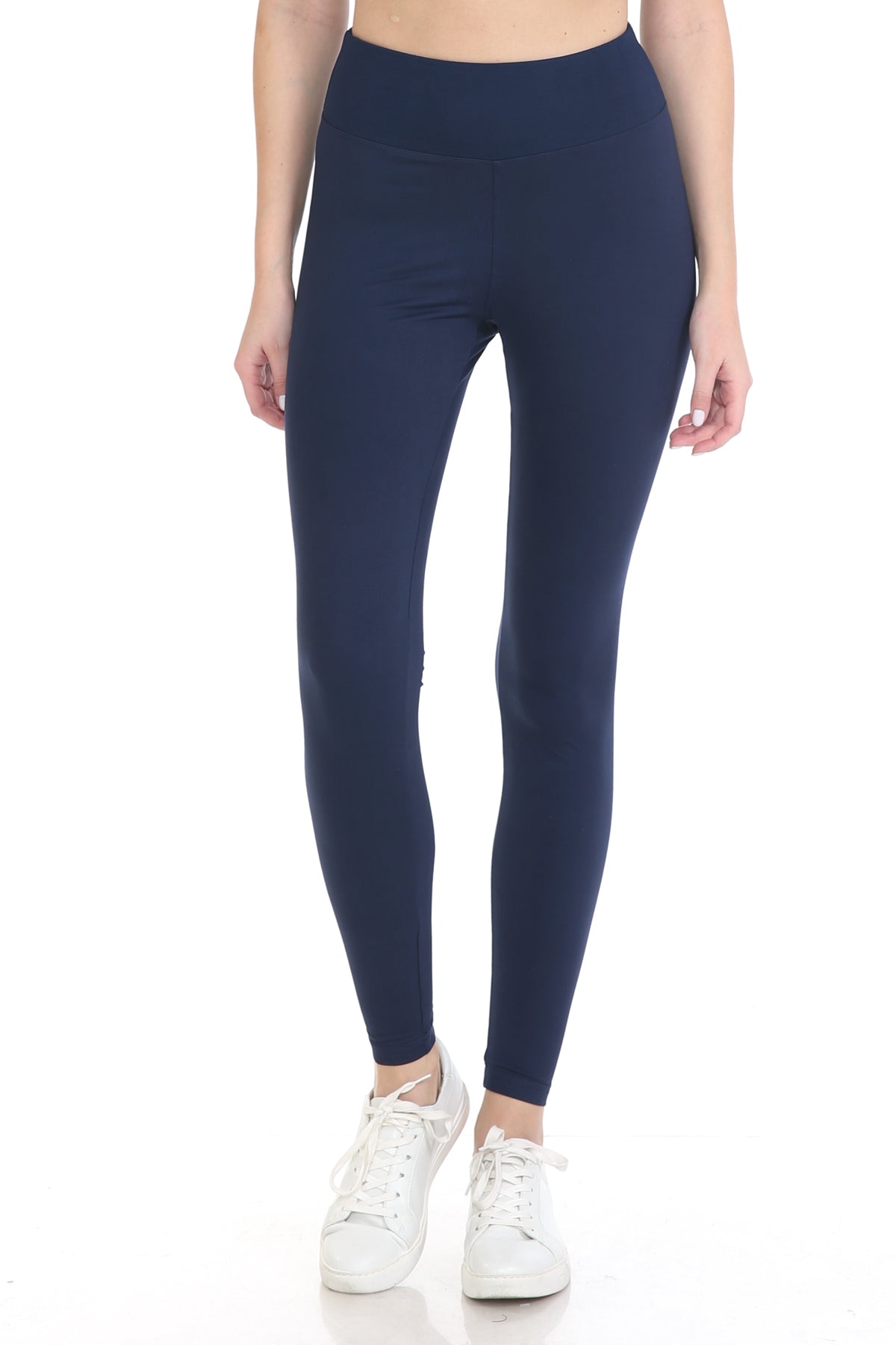 Extra Plus Size Full Length Leggings with 3" Yoga Band