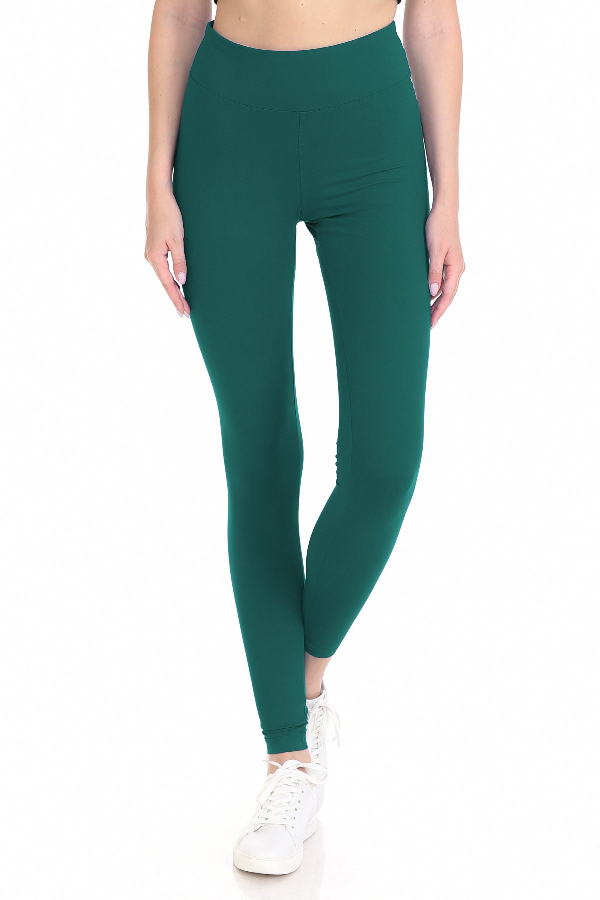 Extra Plus Size Full Length Leggings with 3" Yoga Band