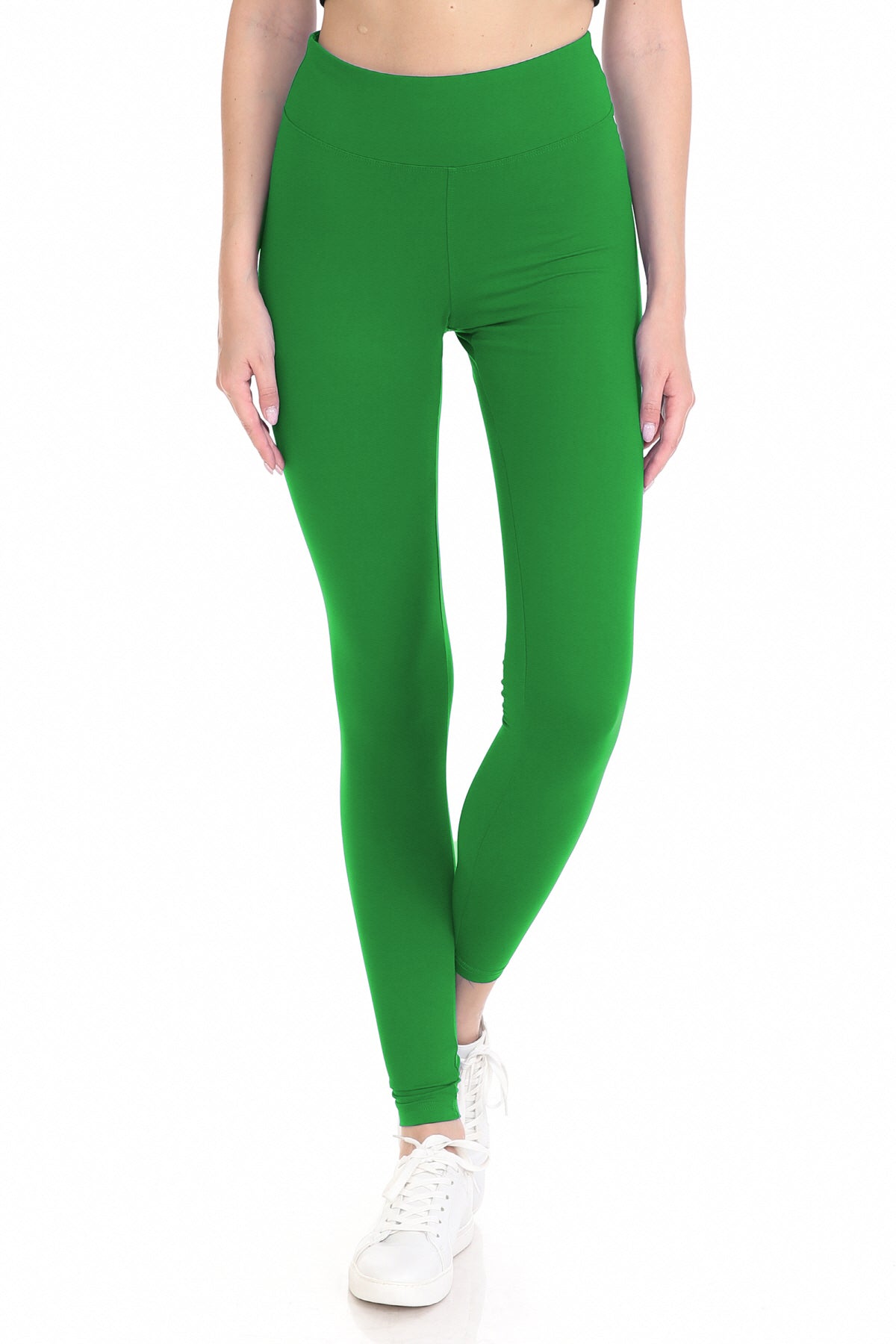 Extra Plus Size Full Length Leggings with 3" Yoga Band