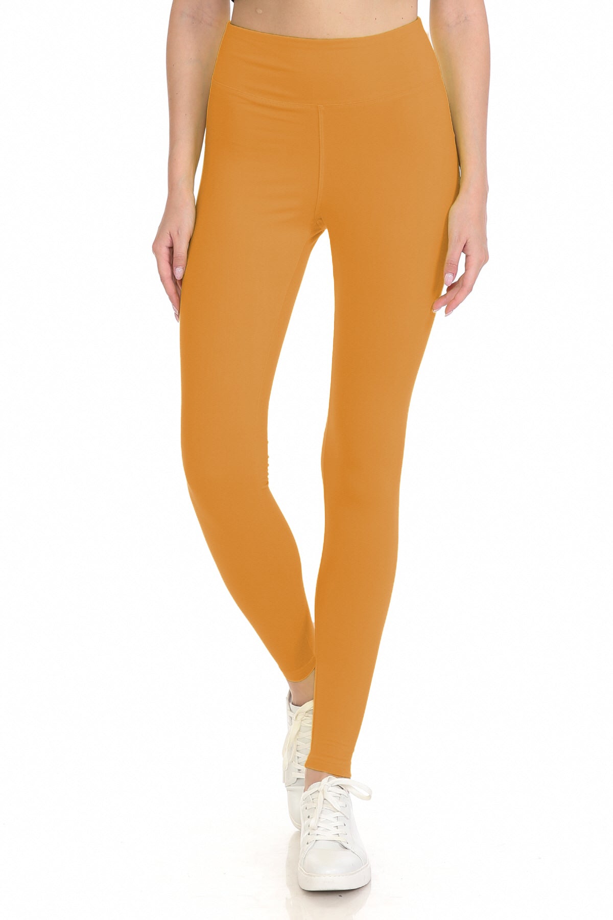 Extra Plus Size Full Length Leggings with 3" Yoga Band
