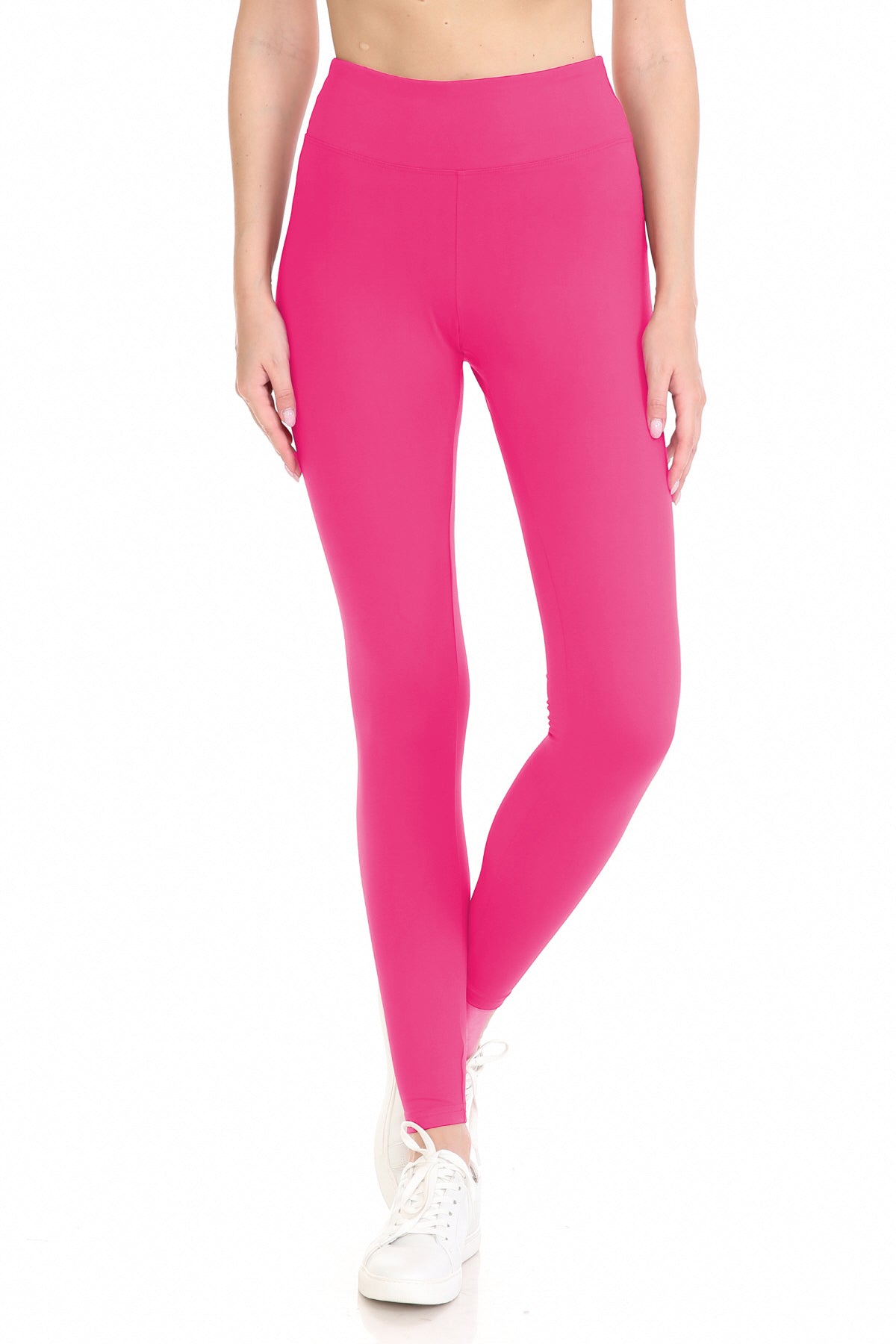Extra Plus Size Full Length Leggings with 3" Yoga Band