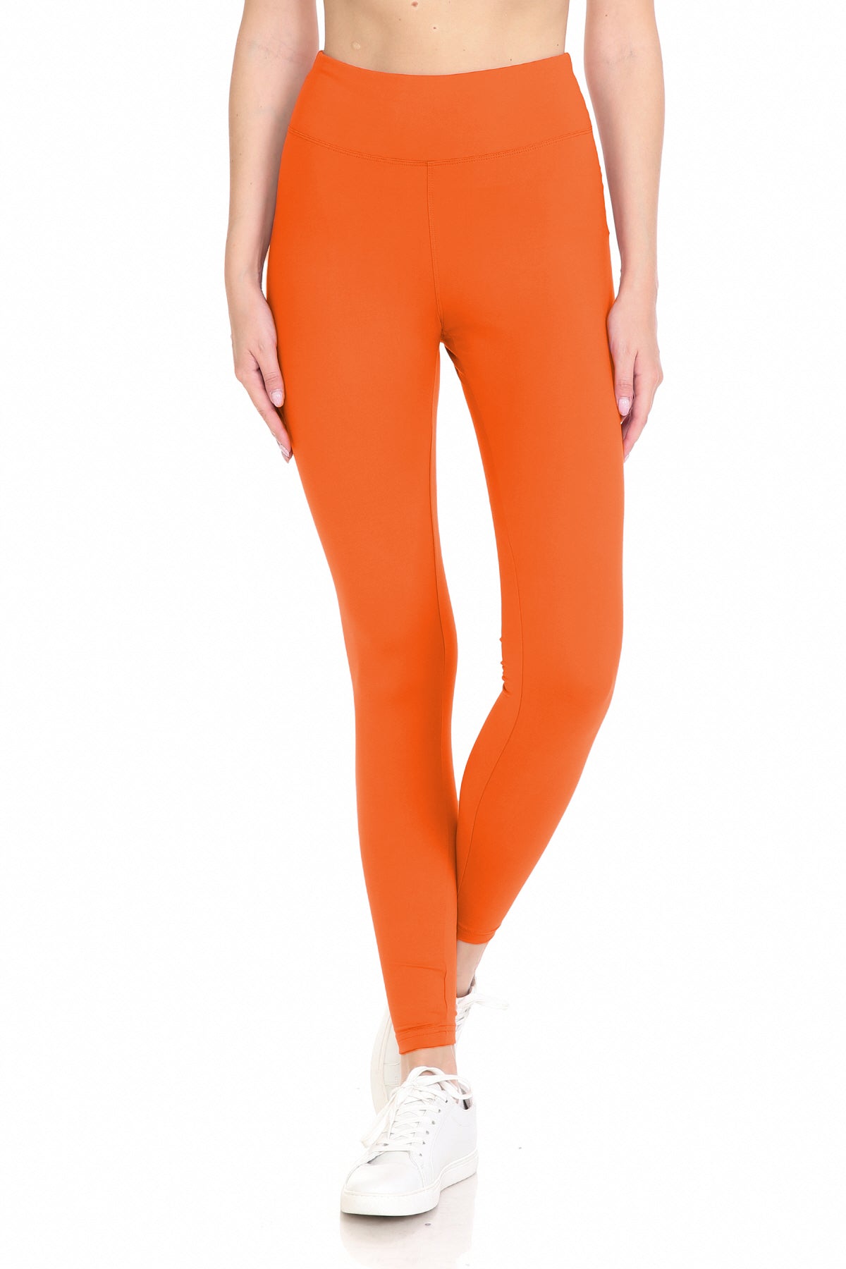 Extra Plus Size Full Length Leggings with 3" Yoga Band
