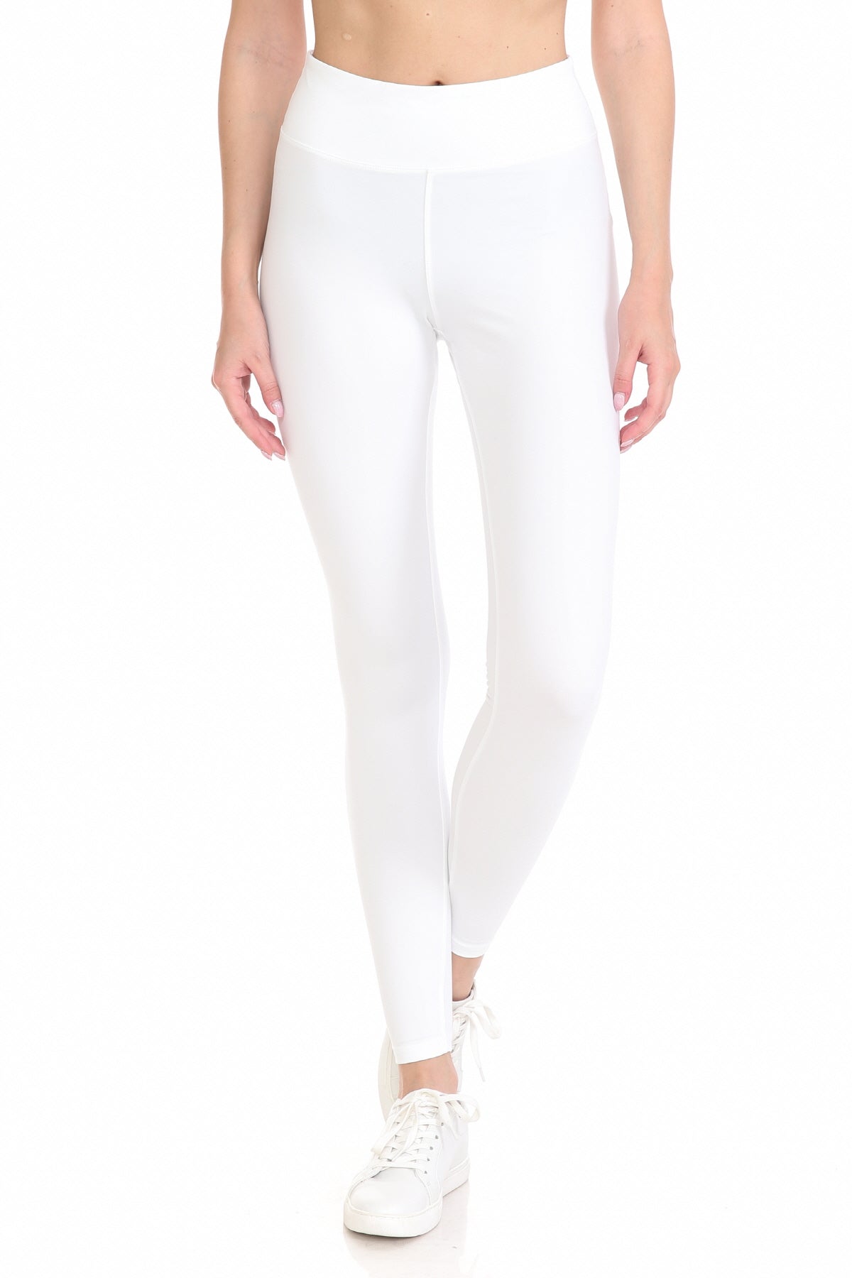 Extra Plus Size Full Length Leggings with 3" Yoga Band