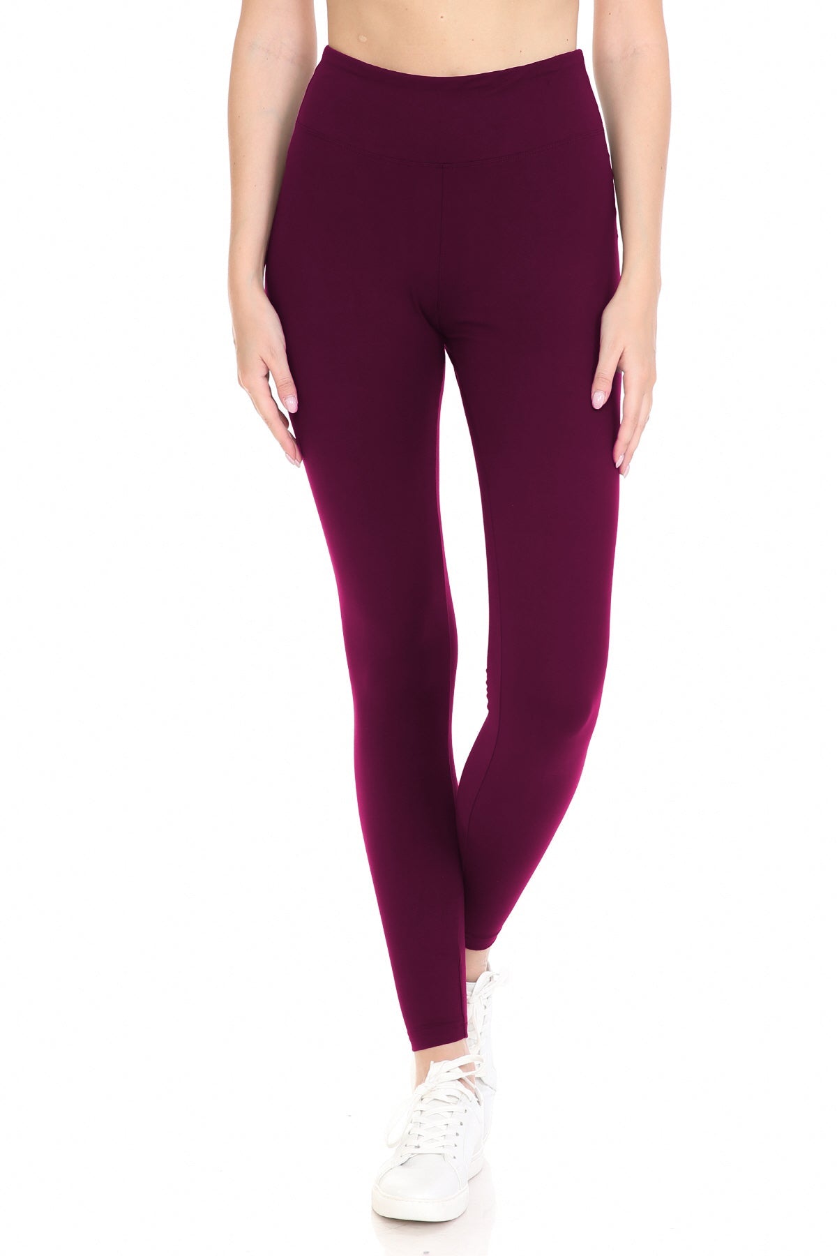 Extra Plus Size Full Length Leggings with 3" Yoga Band